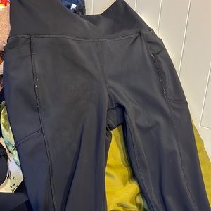 Spyder active side medium leggings plain black